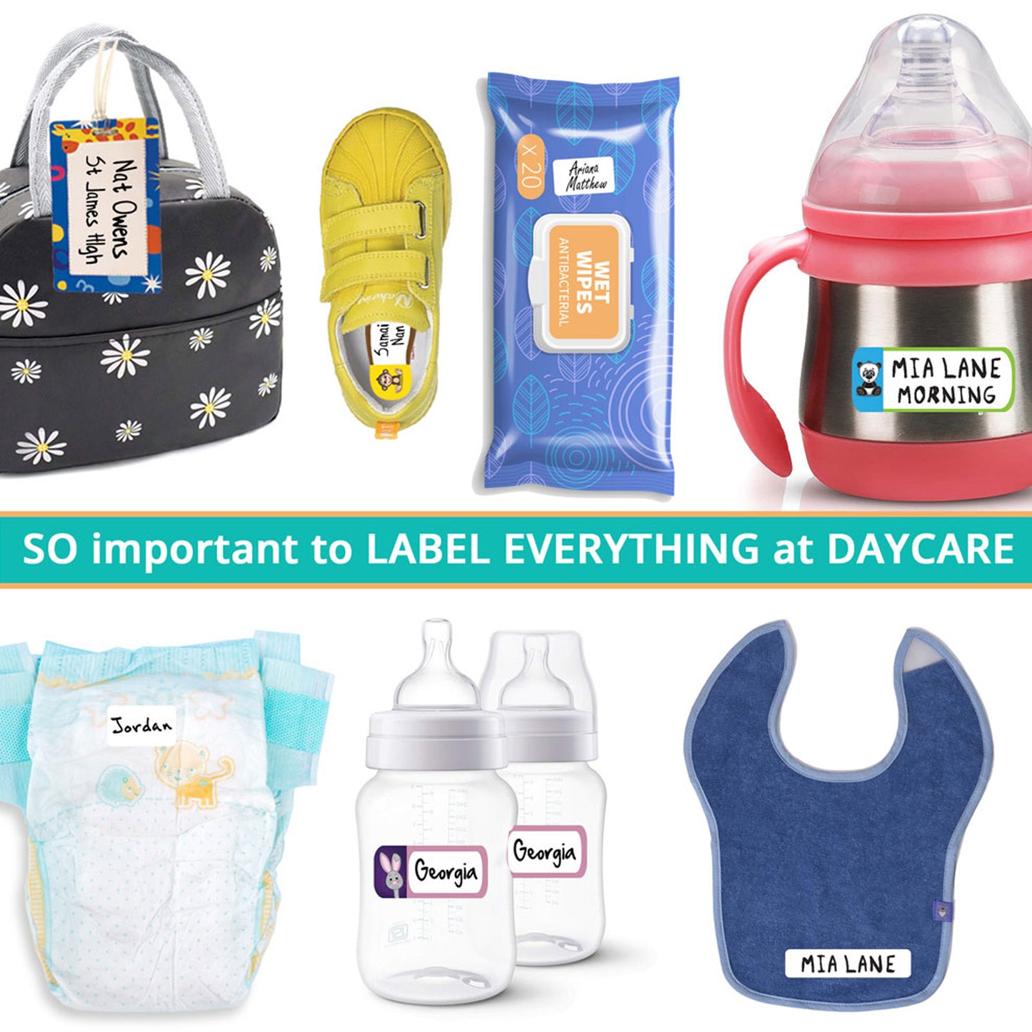 Daycare Labels Essentials Pack