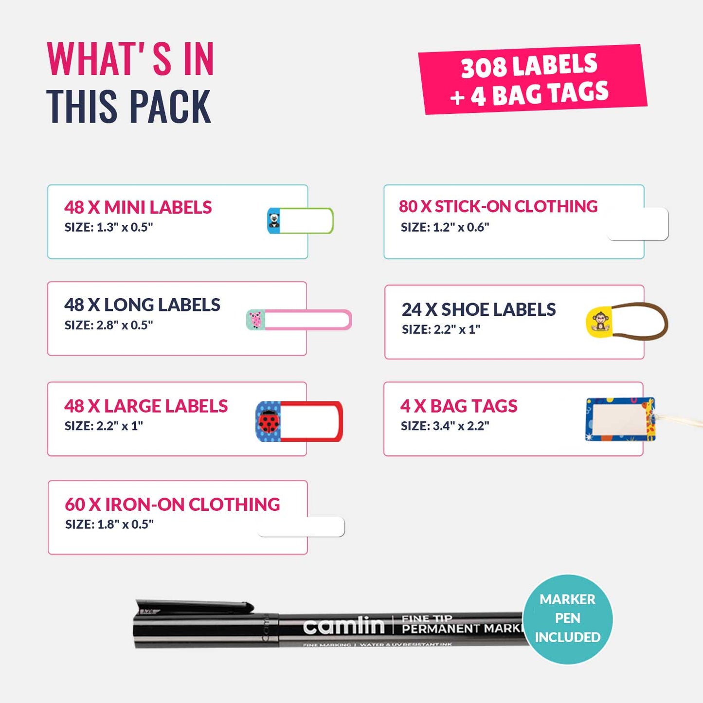 Multi-kid Mega Label Pack