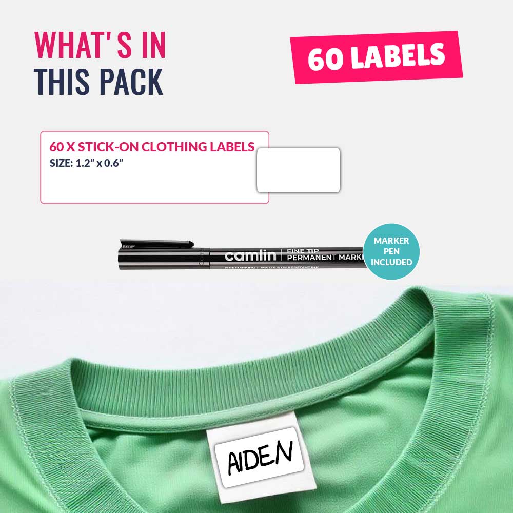 Stick-on Clothing Labels