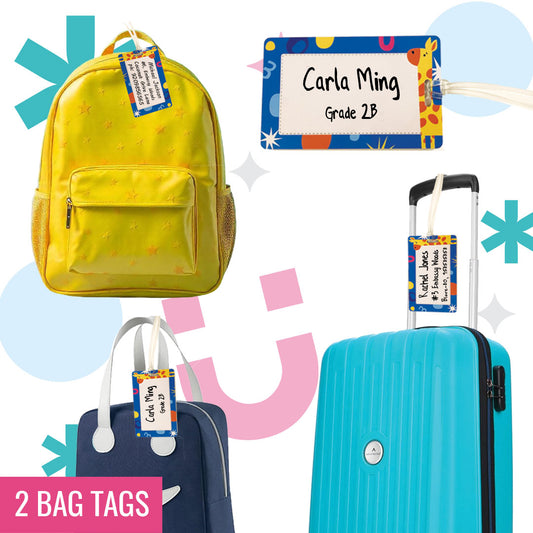 2 x BAG TAGS